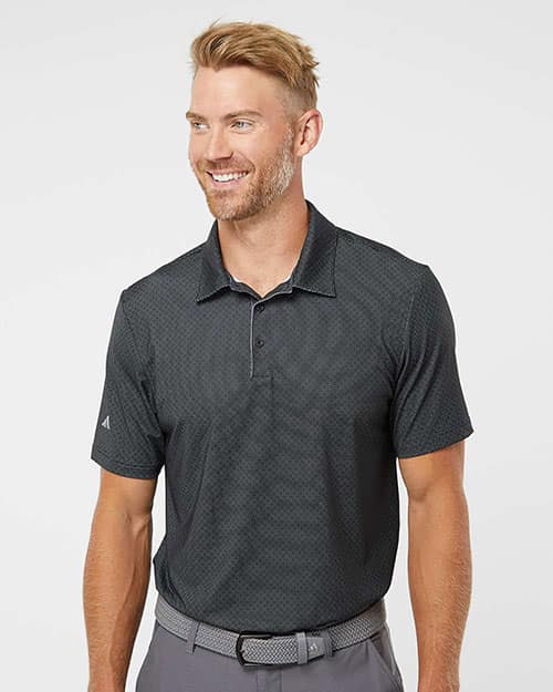 Adidas A498 Men's Ultimate365 Diamond Dot Print Polo
